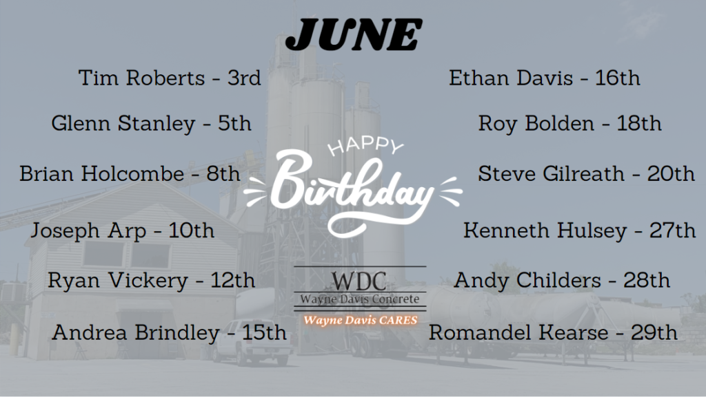 June Birthdays